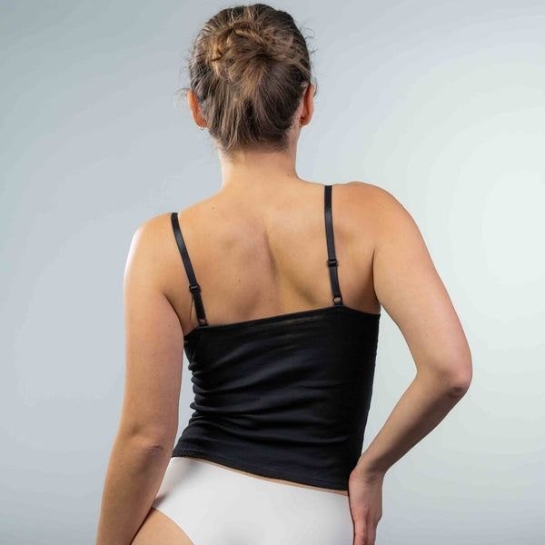 100% Cotton Cami Black