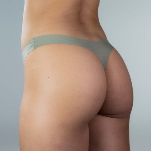 Seamless Thong Green